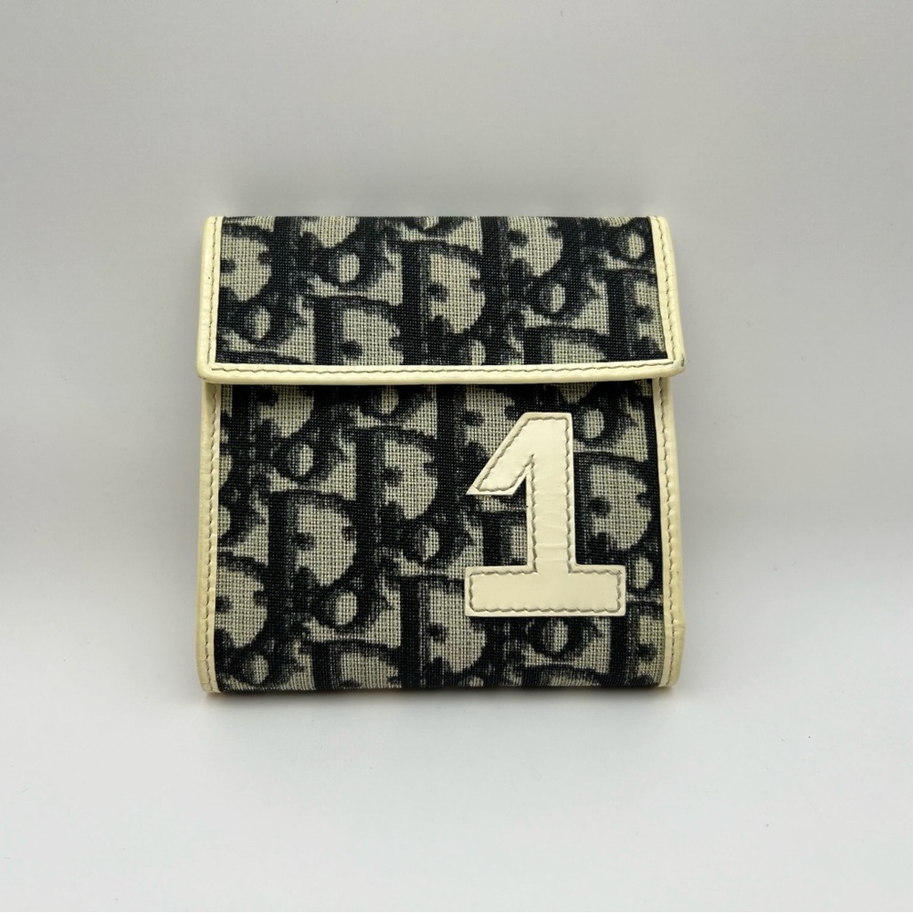 Dior Number 1 Tri-Fold Canvas Wallet, Monogram